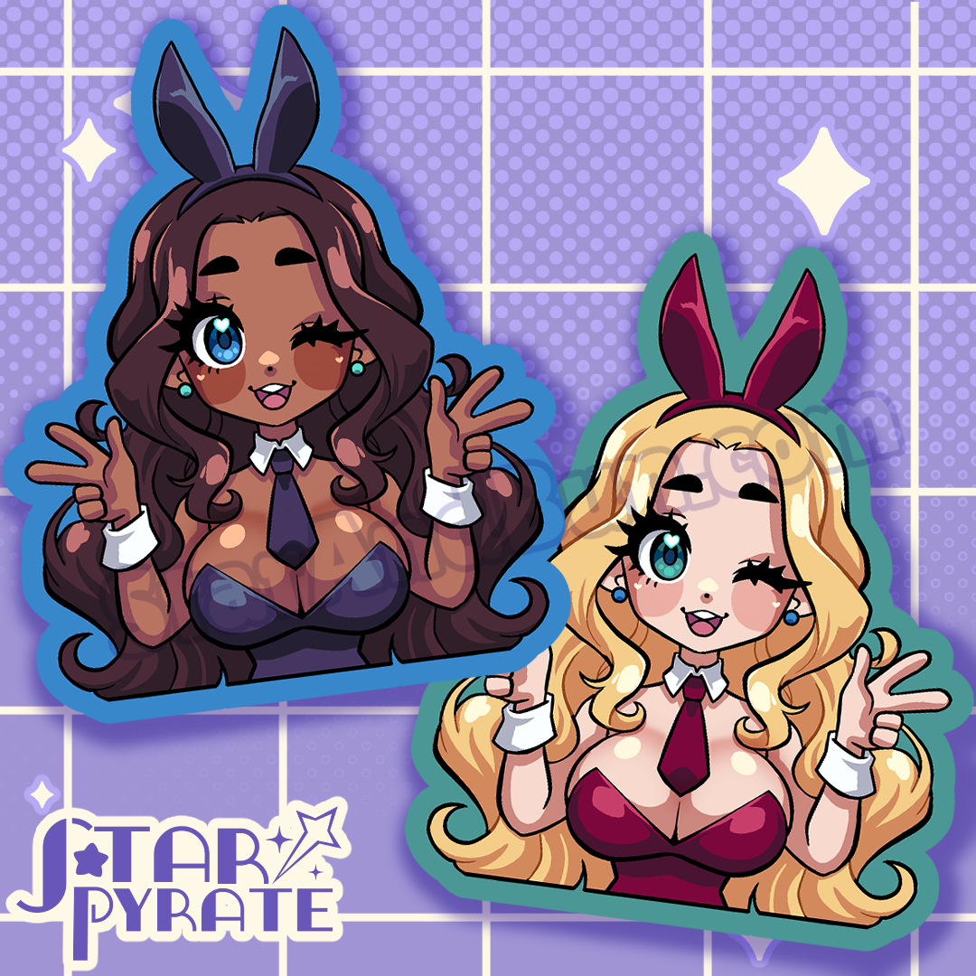 Bunny Suit Girl Stickers