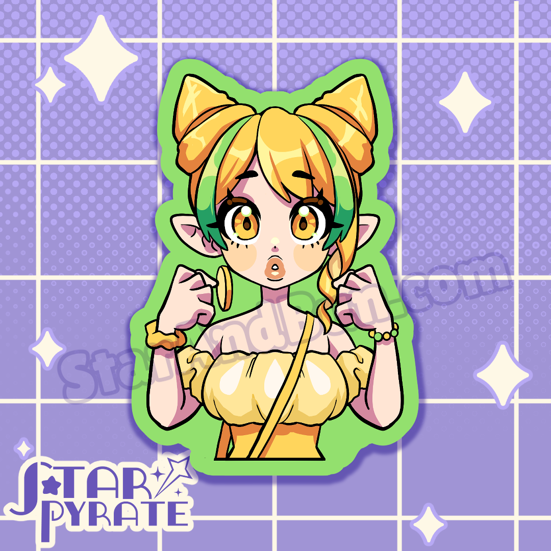 Lemon Girl Sticker