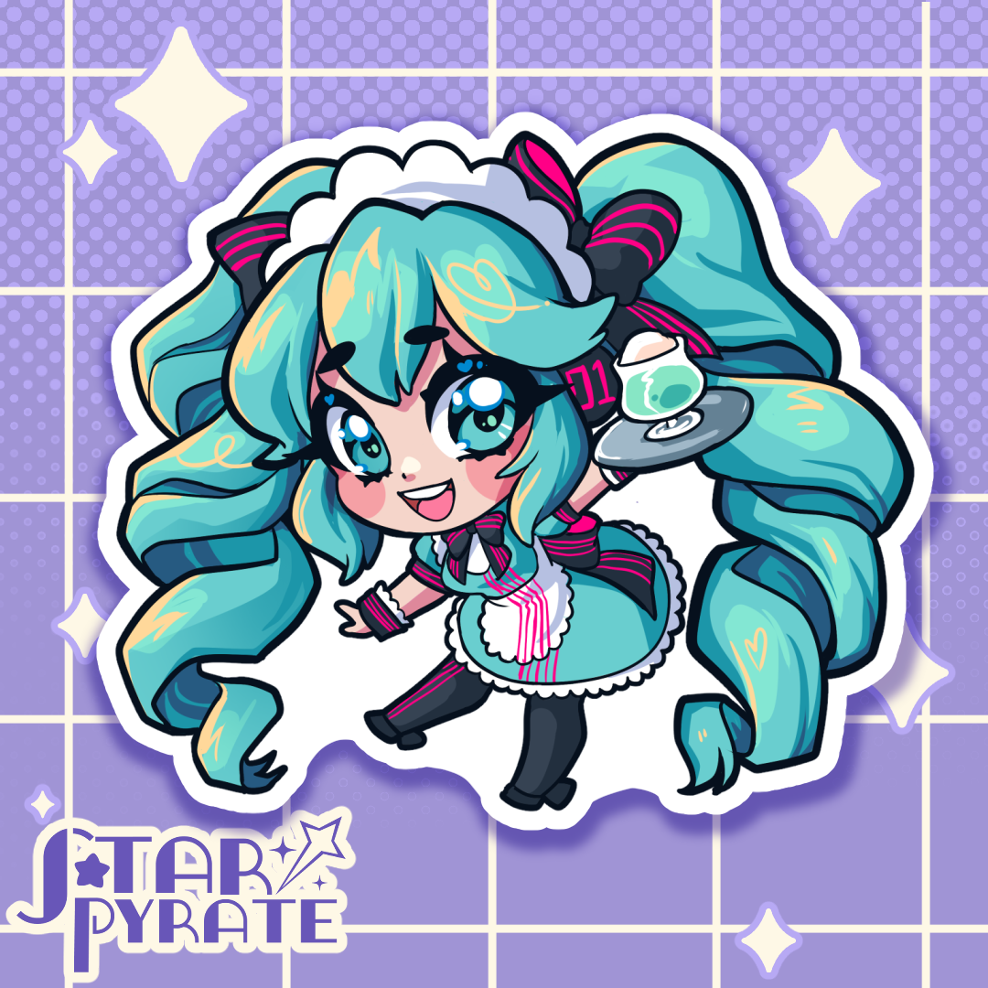 Maid Hatsune Miku Sticker