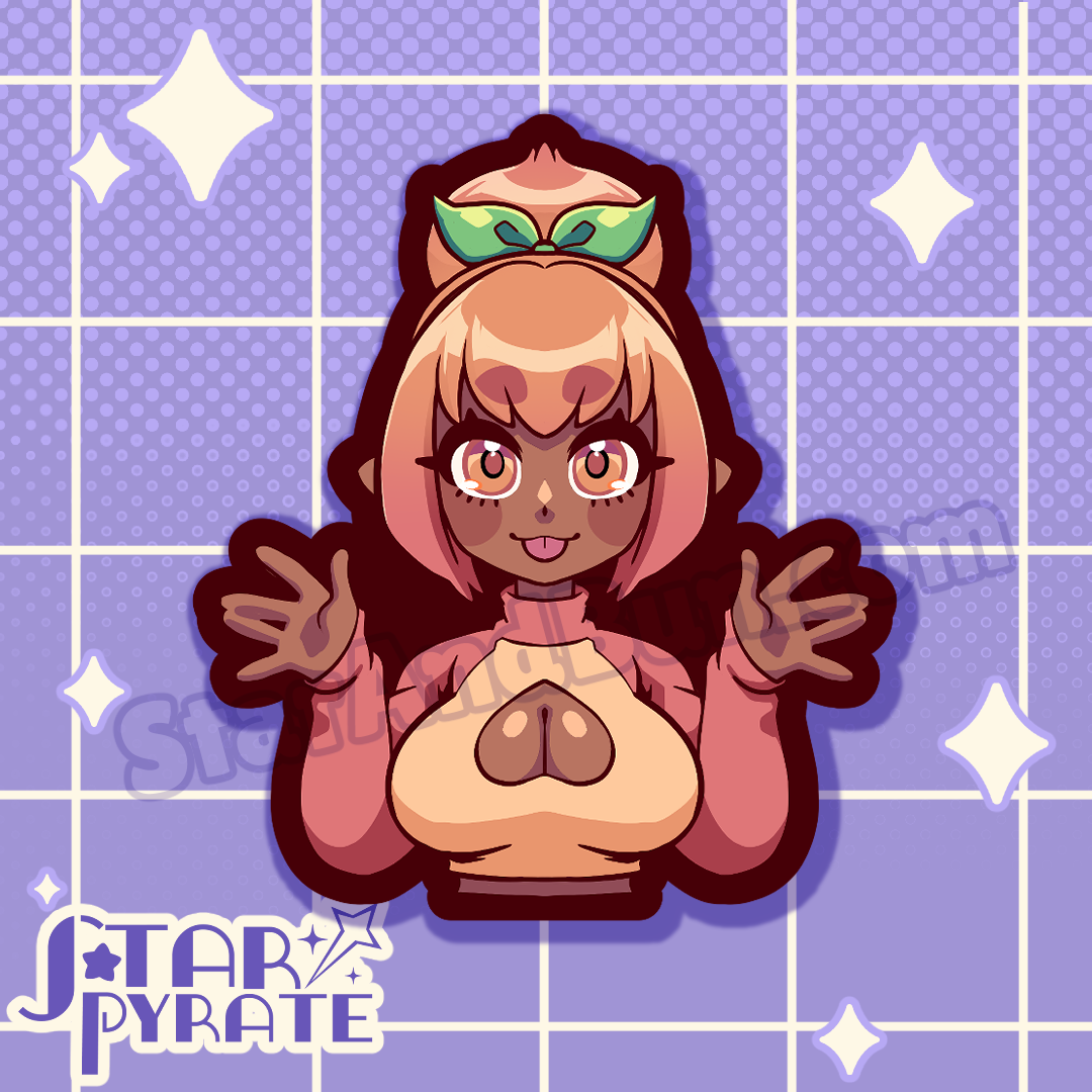 Peach Girl Sticker