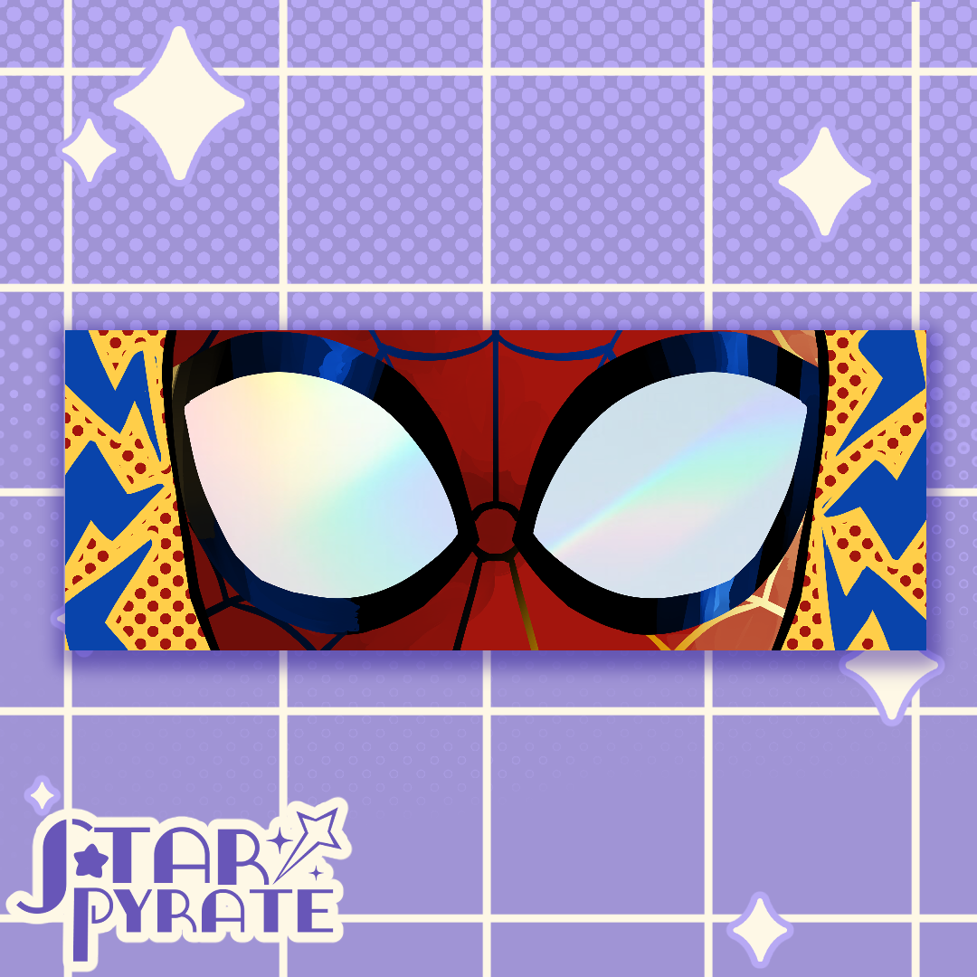 Peter B Parker Spider Man Holographic Eye Sticker