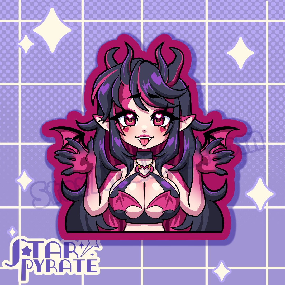 Succubus Girl Sticker