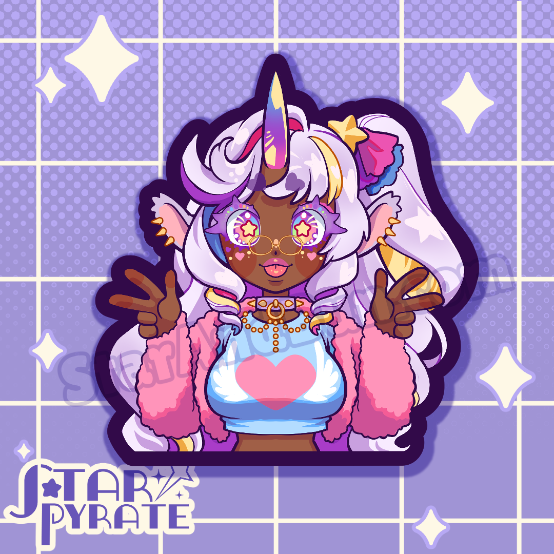 Unicorn Girl Sticker
