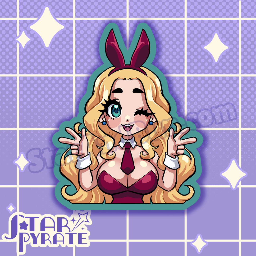 Bunny Suit Girl Stickers