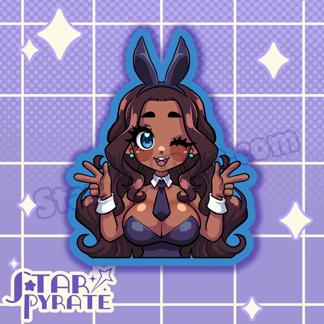 Bunny Suit Girl Stickers
