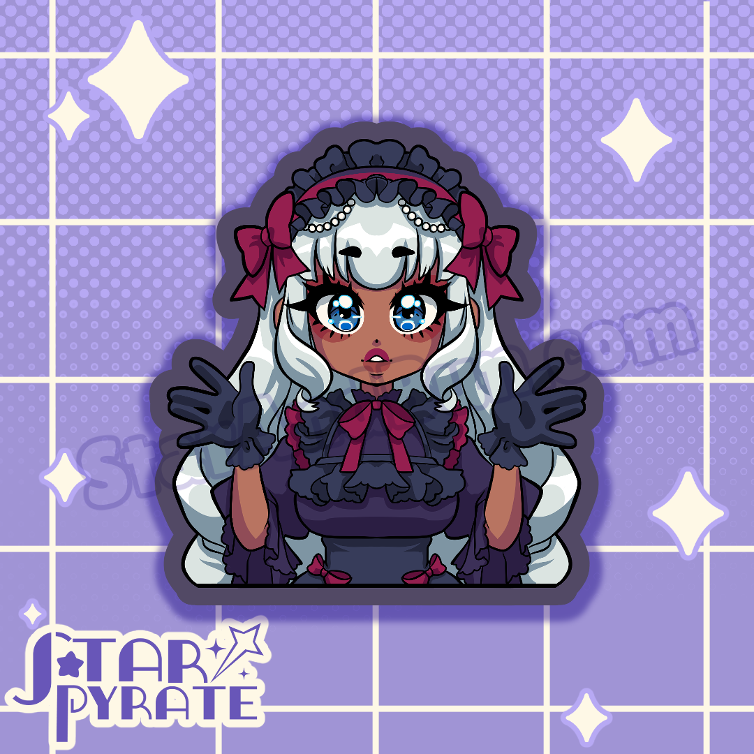 Gothic Lolita Girls Sticker