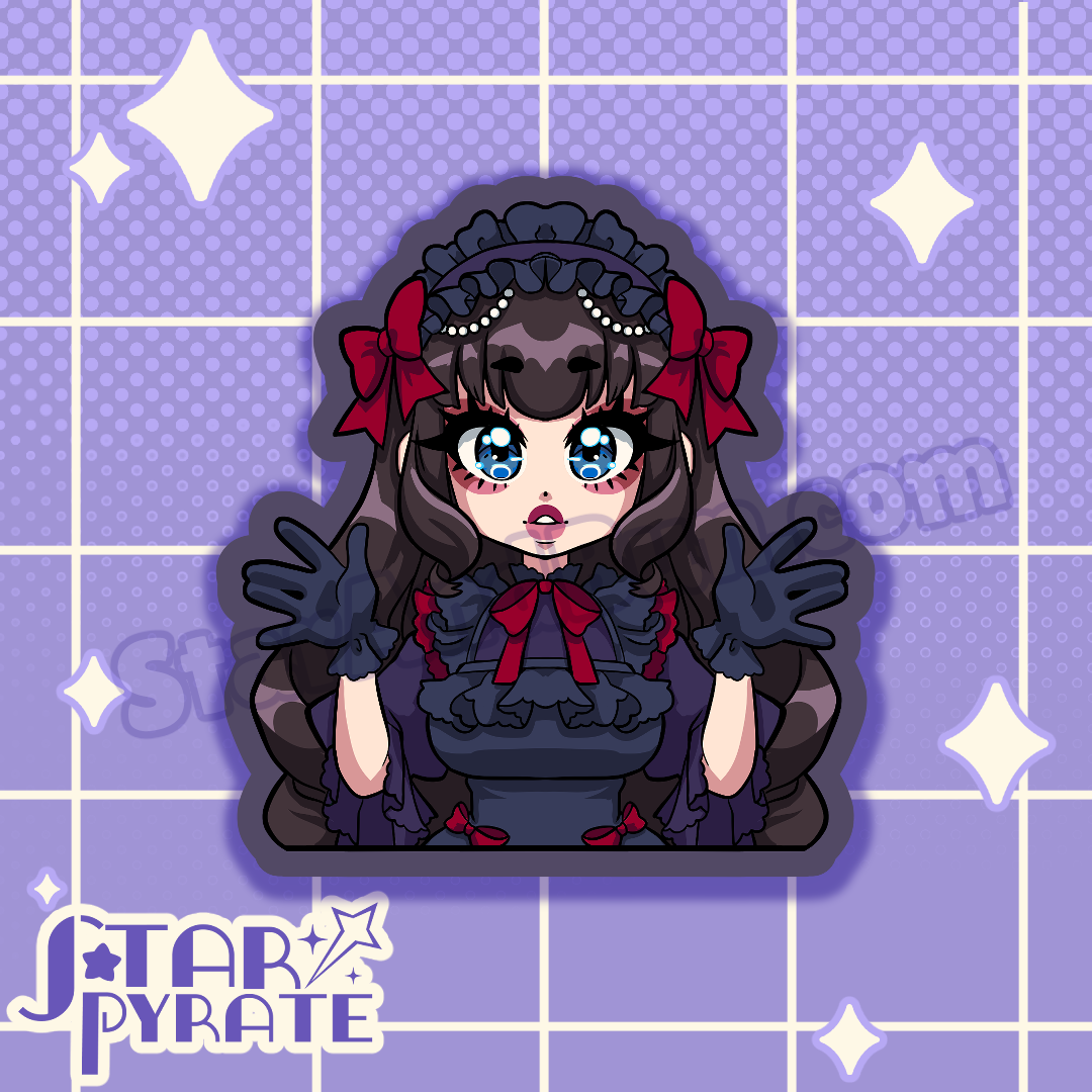 Gothic Lolita Girls Sticker