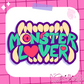 Monster Lover Sticker - Purple