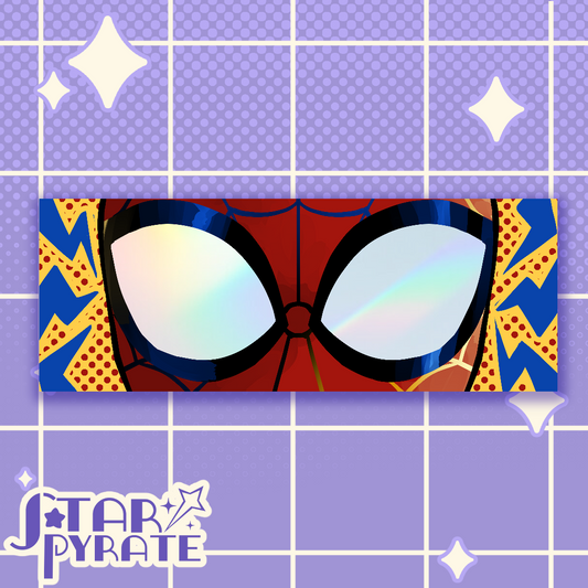 Peter B Parker Spider Man Holographic Eye Sticker