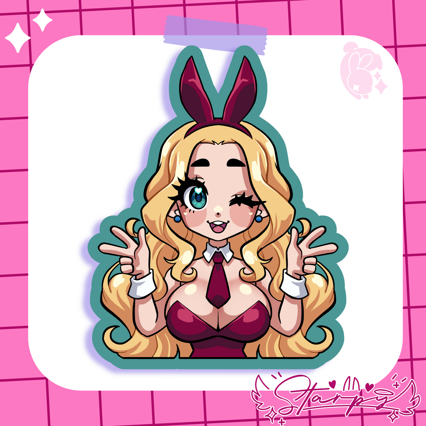 Bunny Suit Girl Stickers