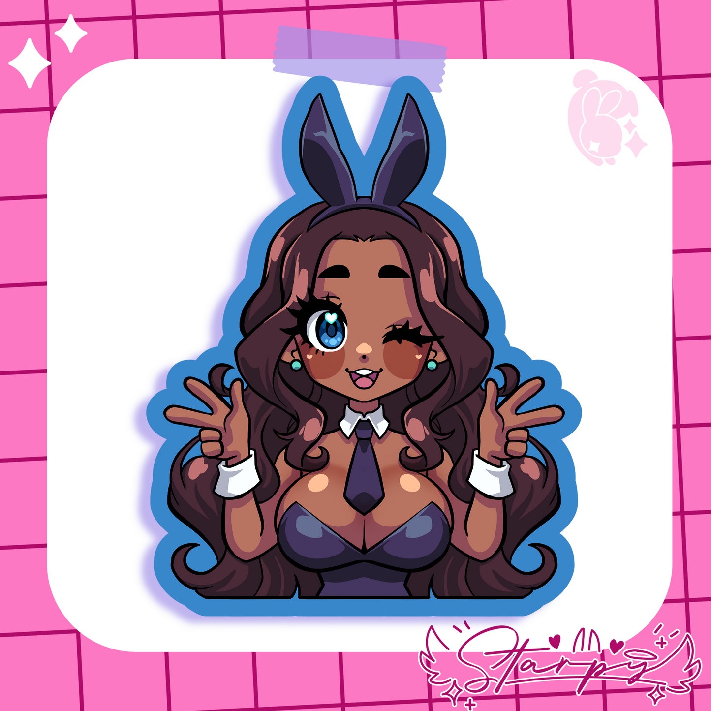Bunny Suit Girl Stickers