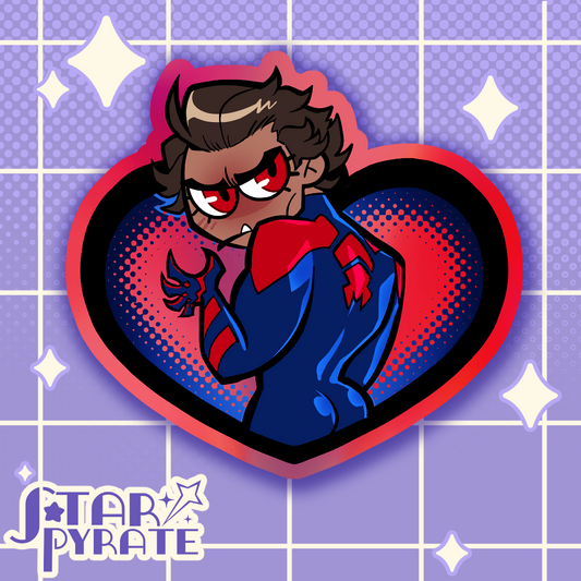 Spiderman 2099 Meow Meow Holographic Sticker